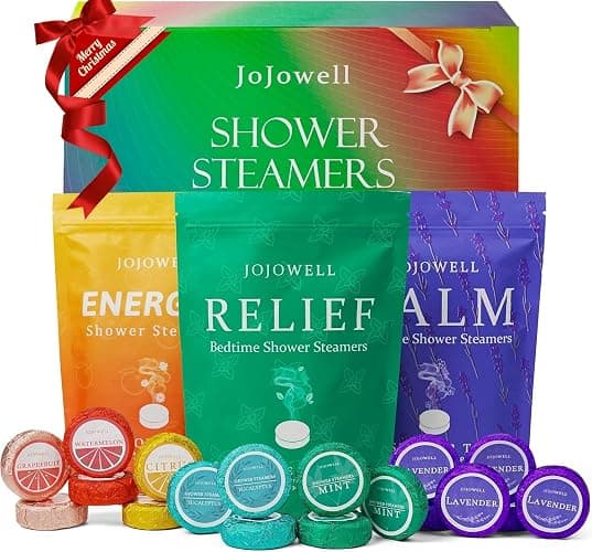 JoJowell Shower Steamers Aromatherapy - 18 Pack Birthday Gifts for Women, Self Care, Christmas Gifts Stocking Stuffers for Adults, Women, Men, Mom, Teens, White Elephant, Relaxation Home SPA - Image 1