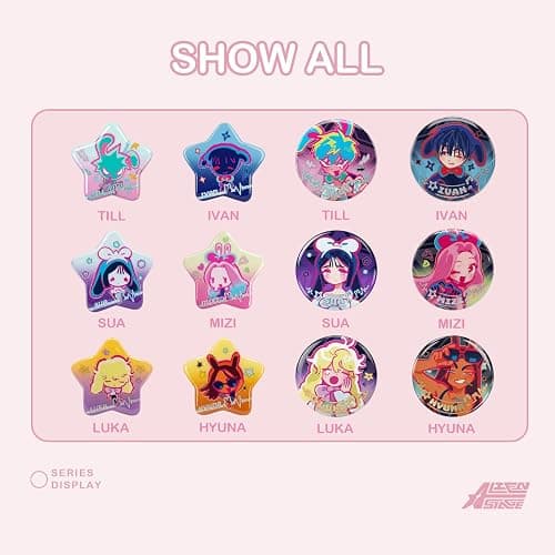 Alien Stage Blind Box Button Pins, Officially Licensed Anime ALNST Collectible Merch for Ita Bags thumbnail 2