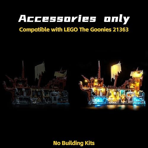 BrickBling LED Light Compatible with Lego The Goonies | Decoration Lamp Compatible with Lego 21363 - Excluding Model (RC Version Light) thumbnail 4