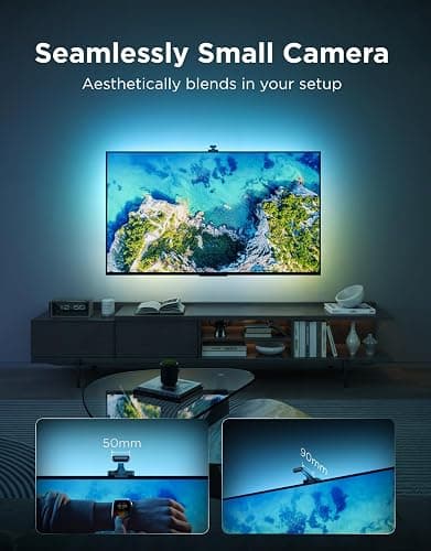Govee TV Backlight 3 with Dual 4MP Lens, TV Lights Sync to 55-65 Inch TVs | RGBWIC LED Strip Lights for Movie Night, Smart AI Color Filter, App & Voice Control, Compatible with Matter, 60LEDs/m, 11.8ft thumbnail 7