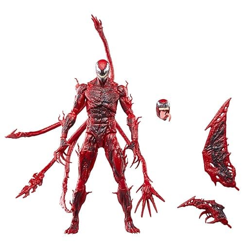 Marvel Legends Series Carnage, Venom: Let There Be Carnage Deluxe Collectible 6 Inch Action Figure thumbnail 9