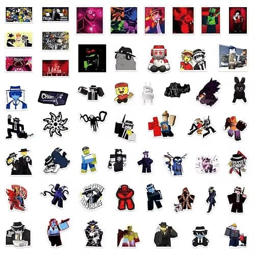 Forsaken Stickers - 50PCS Horror Video Game-Inspired Stickers Pack Cool Dark Cartoon Game Characters Vinyl Waterproof Stickers for Kids Teens Adults Laptop, Water Bottle, Phone, Skateboard Decals thumbnail 5
