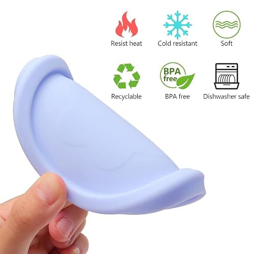 LUVCOSY 1 Cup Silicone Replacement Lids Storage Cover for Pyrex 7202-PC Glass Bowls (Container not Included) 4 Pack Microwave, Dishwasher and Freezer Safe thumbnail 3