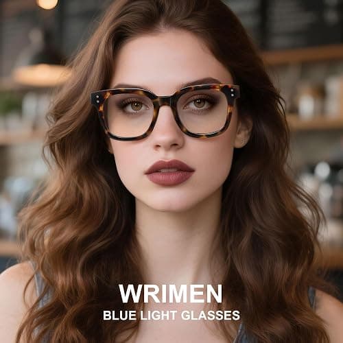 Wrimen Blue Light Blocking Glasses for Women, Bluelight Glasses Womens Relieve UV Glare Eye Fatigue for Work Reading thumbnail 2