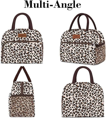 Coobiiya Lunch Box Lunch Bag for Women Adults Men, Reusable Cute Lunch bag - Leakproof, Insulated Lunch Box Tote with Large Capacity, Cooler Container for Work/Travel/Office thumbnail 8