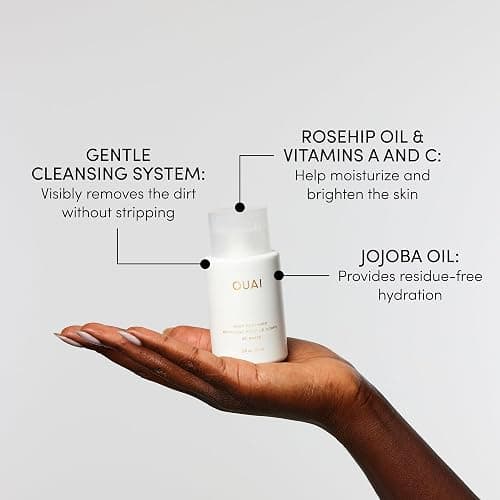 OUAI St. Barts Travel Bundle - Includes Travel Size Scalp & Body Scrub, Foaming Shower Gel, Hydrating Cream, and Hair & Body Mist (4 Count, 3.4 Oz/3.4 Oz/3 Oz/3.3 Oz) thumbnail 7
