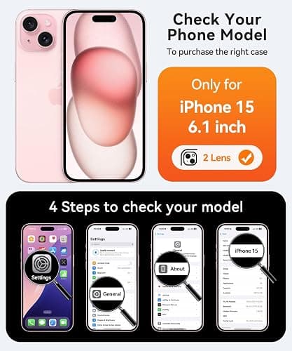 CANSHN Magnetic for iPhone 15 Case, Upgraded [Full Camera Protection] [Compatible with Magsafe] [Translucent Matte] Shockproof Protective Phone Case for iPhone 15 6.1" - Light Blue thumbnail 2