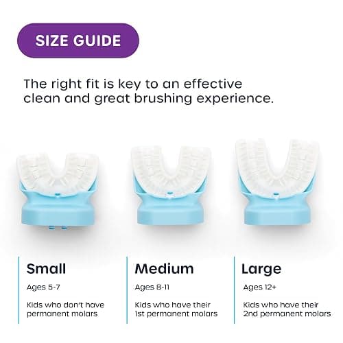 Willo Fully Automatic Kids U-Shaped Electric Toothbrush - 2 Brushing Timers, Deep-Cleans, Consistent Results, Eliminates Brushing Mistakes - Berry Splash (Medium - Kids Ages 8-11 Years) thumbnail 7