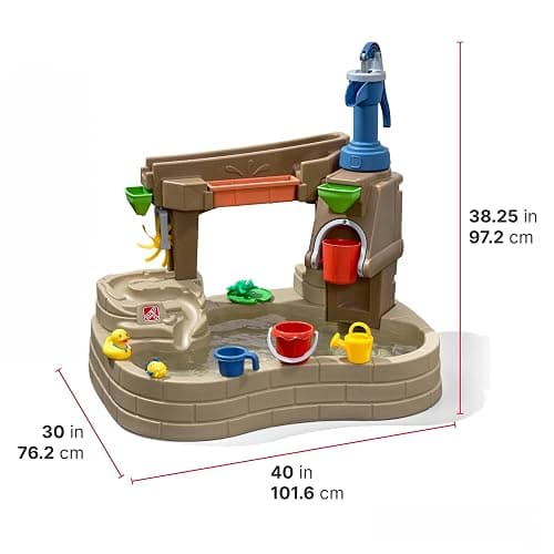 Step 2 Pump & Splash Discovery Pond Water Table, Kids Water Sensory Activity Pool, Summer Outdoor Toys, 10 Piece Toy Accessories, For Toddlers 2+ Years Old thumbnail 3