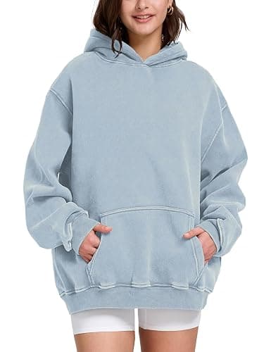 Hatant Oversized Hoodie Sweatshirts for Women Couples Heavyweight Hoodies Pullover Vintage Acid Wash Sweaters Pullover 2026 thumbnail 2