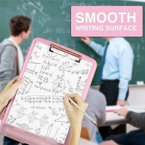 Sooez Clipboards with Storage, High Capacity Clip Boards 8.5x11 with Storage, Heavy Duty Nursing Clipboard Folder, Plastic Clipboard with Pen Holder for Women Teachers Work, School & Office Supplies thumbnail 6