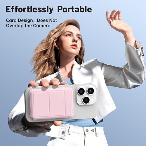 Azmuth Batterie Externe Magnétique Compatible avec MagSafe, 10000mAh sans Fil PowerBank Charge Rapide PD 20W avec 2 Câble et Support et Affichage LED, Compatible iPhone 17/16/15/14/13/Pro/Pro Max/Plus thumbnail 6
