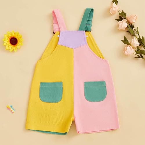 Overalls - 18-24 months - pink or green thumbnail 3