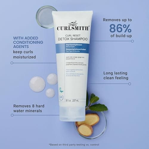 CURLSMITH Detox Shampoo - Clarifying Shampoo for All Hair Types - Removes Build-Up to Refresh & Revive Curls (8 oz) thumbnail 3