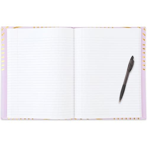 Five Star Composition Book, College Ruled Paper, 7-1/2" x 9-3/4", 80 Sheets, Hardcover, Lilac and Metallic Gold Arches (850111F-AMZ) thumbnail 4