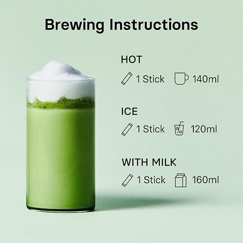 OSULLOC Jeju Matcha Milk Tea (7oz X 10 Packets), Easy on-the-go Stick type Powder Blended tea, Deep flavored matcha & creamy milk thumbnail 6