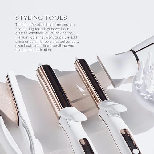 Kristin Ess Hair 2 Inch Titanium Curling Iron for Big Blowout Waves + Volume-2” Salon Professional Wide + Large Barrel Curling Iron - Auto Shut-Off - Smooth+Shiny Loose Waves for Medium to Thick Hair thumbnail 5