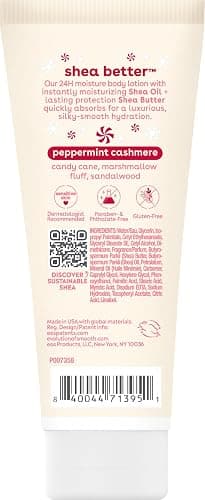 eos Shea Better Travel Size Body Lotion, Peppermint Cashmere, Holiday, Limited Edition Skin Care, 24-Hour Moisture, Body Lotion for Women, travel size toiletries, Vegan, 2.5 fl oz (Pack of 2) thumbnail 7