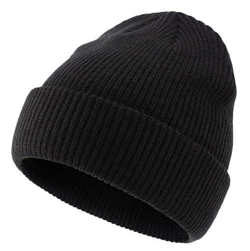 Connectyle Classic Double Layer Knit Beanie Hat Warm Thick Acrylic Winter Hats Daily Cuffed Beanies Watch Hat for Men Women thumbnail 2