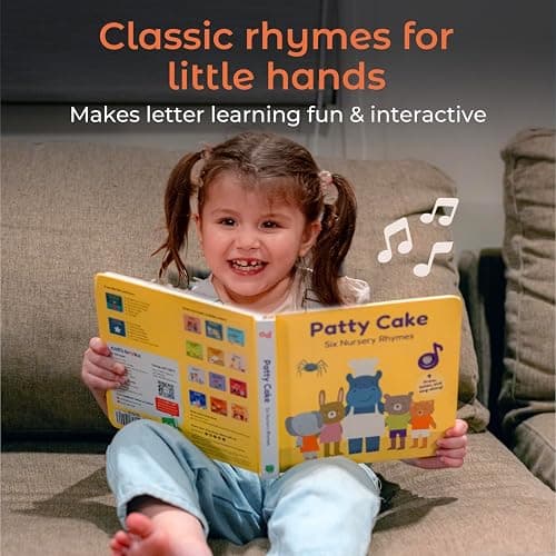 Cali's Books Patty Cake Nursery Rhymes - Interactive Books for 1 Year Old, Sound Book for Toddlers 1-3, Perfect 1 Year Old Girl, Musical Book for Toddlers, 6 Favorite Songs thumbnail 3