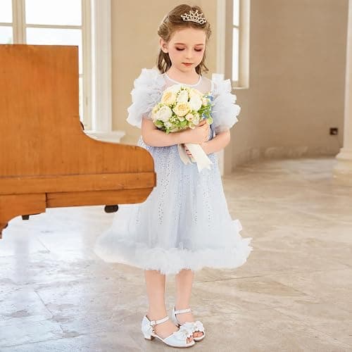 Osinnme Toddler Little Big Kid Girls Wedding Sandals thumbnail 6