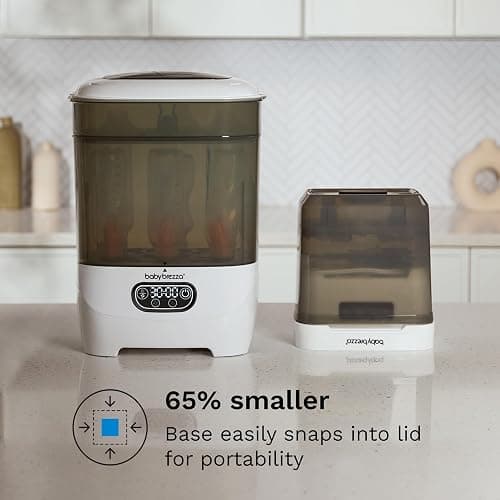 Baby Brezza Portable Baby Bottle Sterilizer Dryer for Travel - Compact Mini Sterilizer Fits Bottles, Pump Parts and Accessories thumbnail 4