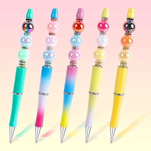 250 Pcs Beads for Pens - Focal Beads for Beadable Pens, Acrylic Bead for Beaded Pen, Spacer Bead Keychains Bracelets Crafts thumbnail 3