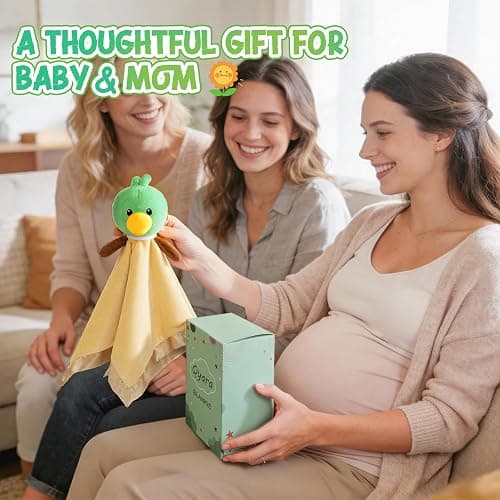 Mallard Duck Baby Lovey, Soft Security Blanket, Lovies for Babies, Duck Stuffed Animal Snuggle Toy for Newborn Infant Toddler Boys and Girls, Baby Shower/Nursery Gifts 16 Inch thumbnail 8