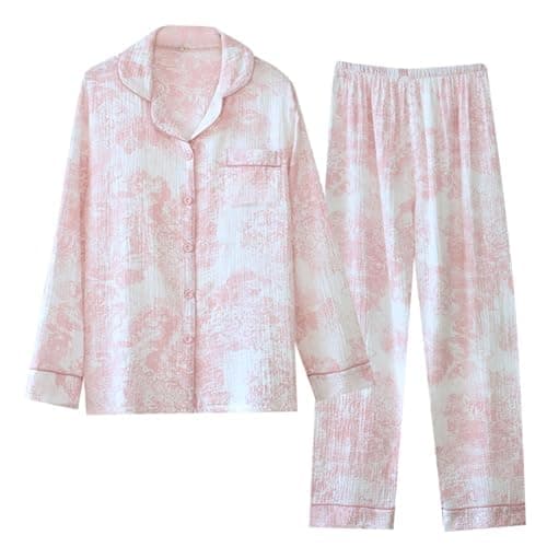 Vhitler Linen Set Coquette Womens Pajamas Set Summer Lounge Sets for Women Old Money Aesthetic - Image 1