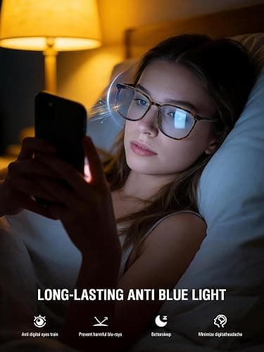 ANYLUV Blue Light Glasses for Woman Men, Womens Blue Light Blocking Glasses Computer Glasses Anti Eyestrain thumbnail 3