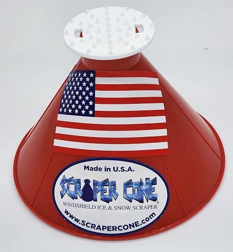 SCRAPER CONE®️ The Original Ice Scraper Made in The USA 10 Colors to Choose from Select Colors to Match Your Favorite Team Snow Removal Magical Frost Removal Funnel Shaped (Hot Pink) thumbnail 2