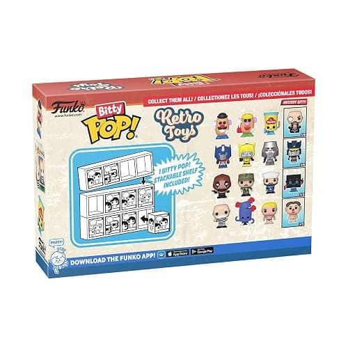 Funko Bitty POP Retro Toys - Mr. Potato Head, 4-Pack​ and A Surprise Mystery Mini Figure - 0.9 Inch (2.2 Cm) Collectable - Stackable Display Shelf Included - Gift Idea - Party Bags Stocking thumbnail 4