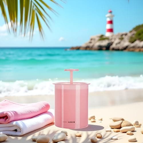 DPWOUM 1Pc Pink Face Cleanser,Facial Cleaning Tool,Shower Bath Shampoo Foam Maker Travel Household Cup Bubble Foamer,No Harm to Your Skin Facial Cleansing Washes thumbnail 3