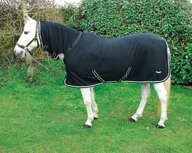 Rhinegold FULL NECK FLEECE RUG, Lightweight Turnout Rugs for Horses - Image 1