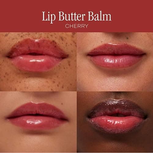 Summer Fridays Holiday Lip Butter Balm Set - Conditioning Vegan Lip Balm for Instant Moisture, Shine & Hydration - Includes Cherry, Sweet Mint & Pink Sugar (3 Count) thumbnail 4