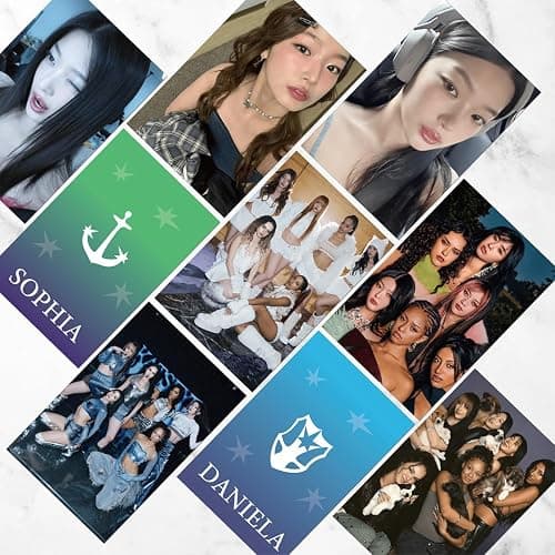 Ozmw 55 pezzi KATSEYE Photocard, KATSEYE Photocard kpops Schede fotografiche,KATSEYE Merch, Set di schede fotografiche Set di schede con immagini, Regalo di compleanno, Merchandising Kpop per fan thumbnail 3