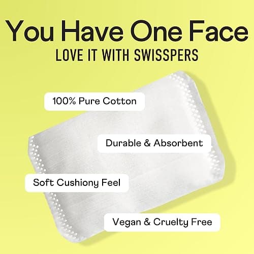 Swisspers Premium Cotton Pillows - 100% Natural, Ultra-Soft Beauty Essentials for Face, Eyes & More - Cruelty-Free, Vegan Skincare Pads for Women, Men & Pets (100 Count) 4 Pack thumbnail 3