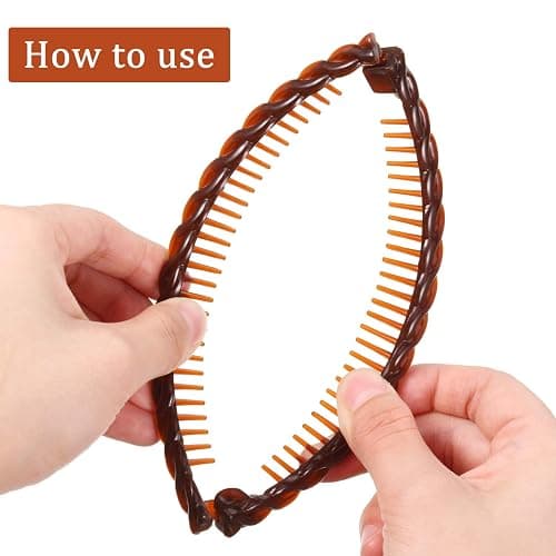 WILLBOND 6 Pieces Banana Hair Clip Clincher Combs Clip Fishtail Fish Shape Hair Clip Ponytail Banana Clip Accessory for Women Hair(Black, White, Brown) thumbnail 3