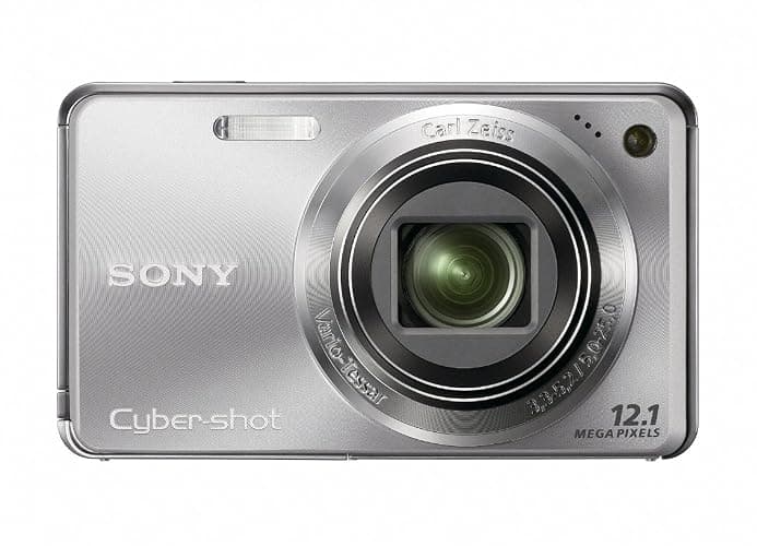 Sony Cyber-shot DSC-W290 12.1 MP Digital Camera with 5x Optical Zoom and Super Steady Shot Image Stabilization (Silver) - Image 1