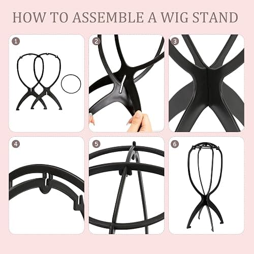 Demides 22" Canvas Wig Head Set with 61" Adjustable Tripod Stand | Durable canvas head,compatible with wig stands and clamps,ideal for wig making,customization,styling,training and display thumbnail 9