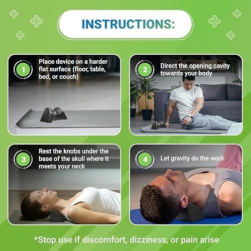 Occipital Release Tool for Pivotal Therapy and TMJ - Cervical Traction Pillow - Neck Stretcher and Shoulder Relaxer - Neck Traction Device for Spinal Alignment, Neck & Back Pain, or Tension Headaches thumbnail 7