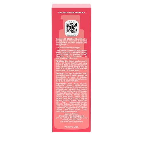 OGX Repair & Protect Bond Protein Repair Sealing Hair Serum, Formulated without Parabens, Frizz Treatment, 1.7 fl. oz thumbnail 10