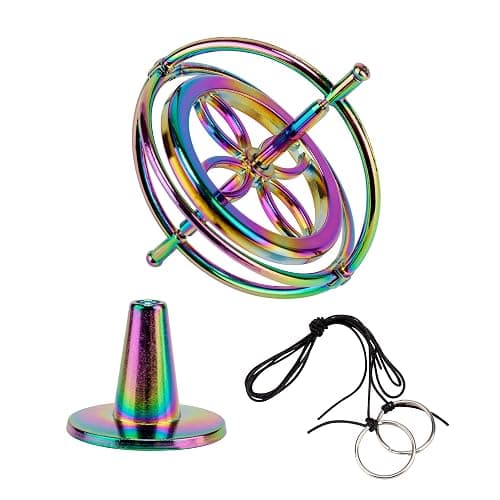 QLKUNLA Gyroscope Toy Metal Anti Gravity Rotating Desk Gyroscope Flying Motion Balance Physics Toy Educational Training Gift thumbnail 3