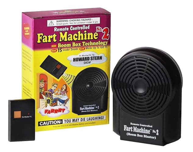 T.J. Wisemen, Inc. Remote Controlled Fart Machine #2 with Boom Box Technology - 15 Realistic Sounds - Wireless with 100 ft Range - Image 1