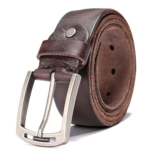 KEECOW Men's 100% Italian Cow Leather Belt - Image 1