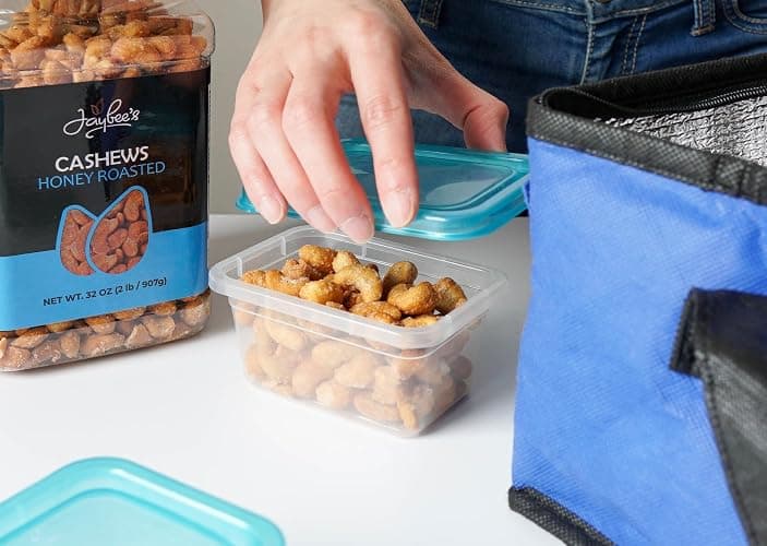 Honey Roasted Cashews - 32 oz Reusable Container | Gourmet Nuts Coated with Sweet & Natural Honey | Roasted to Perfection | Healthy Everyday Snack | Vegan | Kosher | Hand-Picked | Sweet & Crunchy thumbnail 3