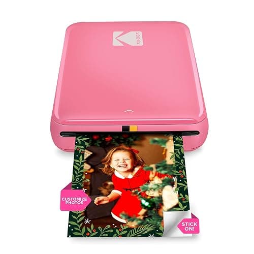 KODAK Step Instant Smartphone Photo Printer - Portable Mini Color Wireless Mobile Printer - Zink 2x3” Sticky-Back Photos - Bluetooth Compatible with iOS & Android Devices - Fun Editing App - Pink - Image 1