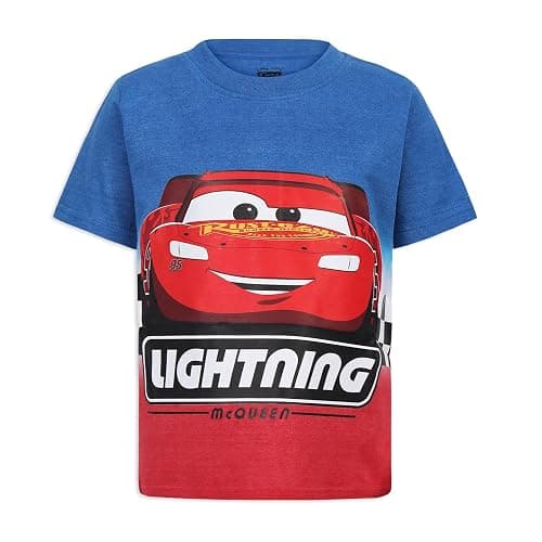 Disney Cars Boys 3 Pack Short Sleeve T-Shirt for Toddler and Big Kids thumbnail 5
