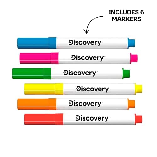 Discovery™ Doodle Projector Light Art Station – Includes 6 Dry-Erase Markers, 10 Reusable Drawing Discs, Project Drawings on Walls & Ceilings| Arts & Crafts Kit for Kids| Tracing Pad Coloring Toy Gift thumbnail 7