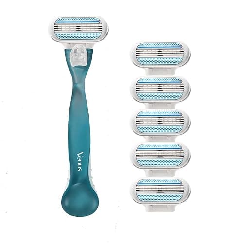 Gillette Venus Smooth Women's Razor Handle + 6 Refills with Soft-Grip Gel Handle thumbnail 2